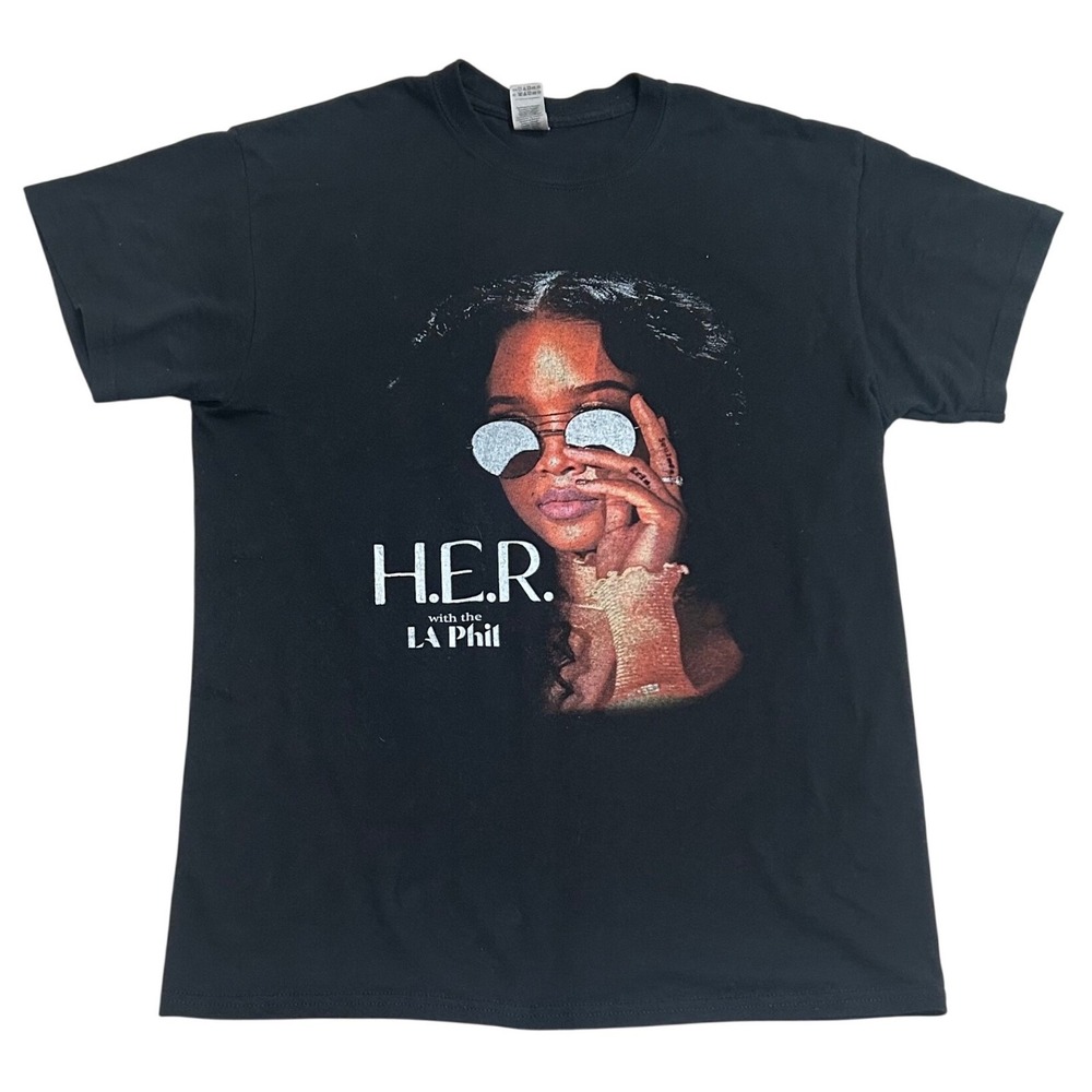 H.E.R. with the LA Phil 2021 Hollywood Bowl Concert T-Shirt Black Medium